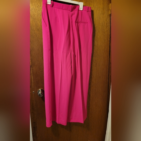 Zara High waisted fuchsia pants size XL - Picture 3 of 5